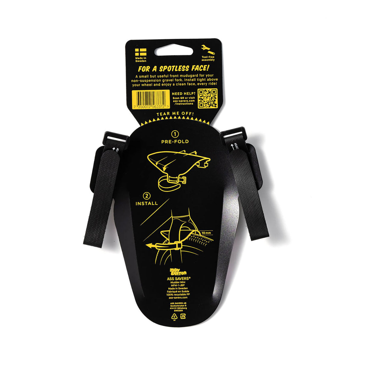 ASS SAVERS - Mudder Mini - Front Fender, 32-55mm - ZEITBIKE