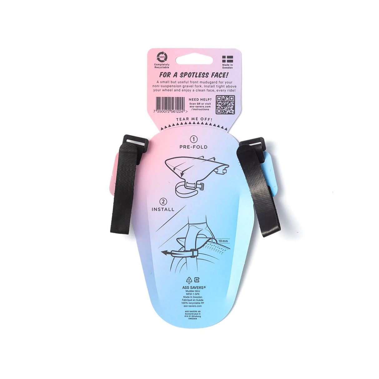 ASS SAVERS - Mudder Mini - Front Fender, 32-55mm - ZEITBIKE