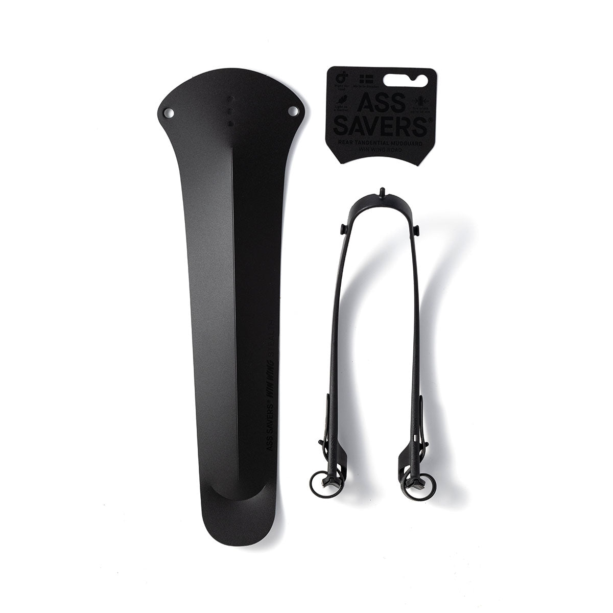 Ass Savers Win Wing 2 Road Rear Mudguard w/ Black Wishbone