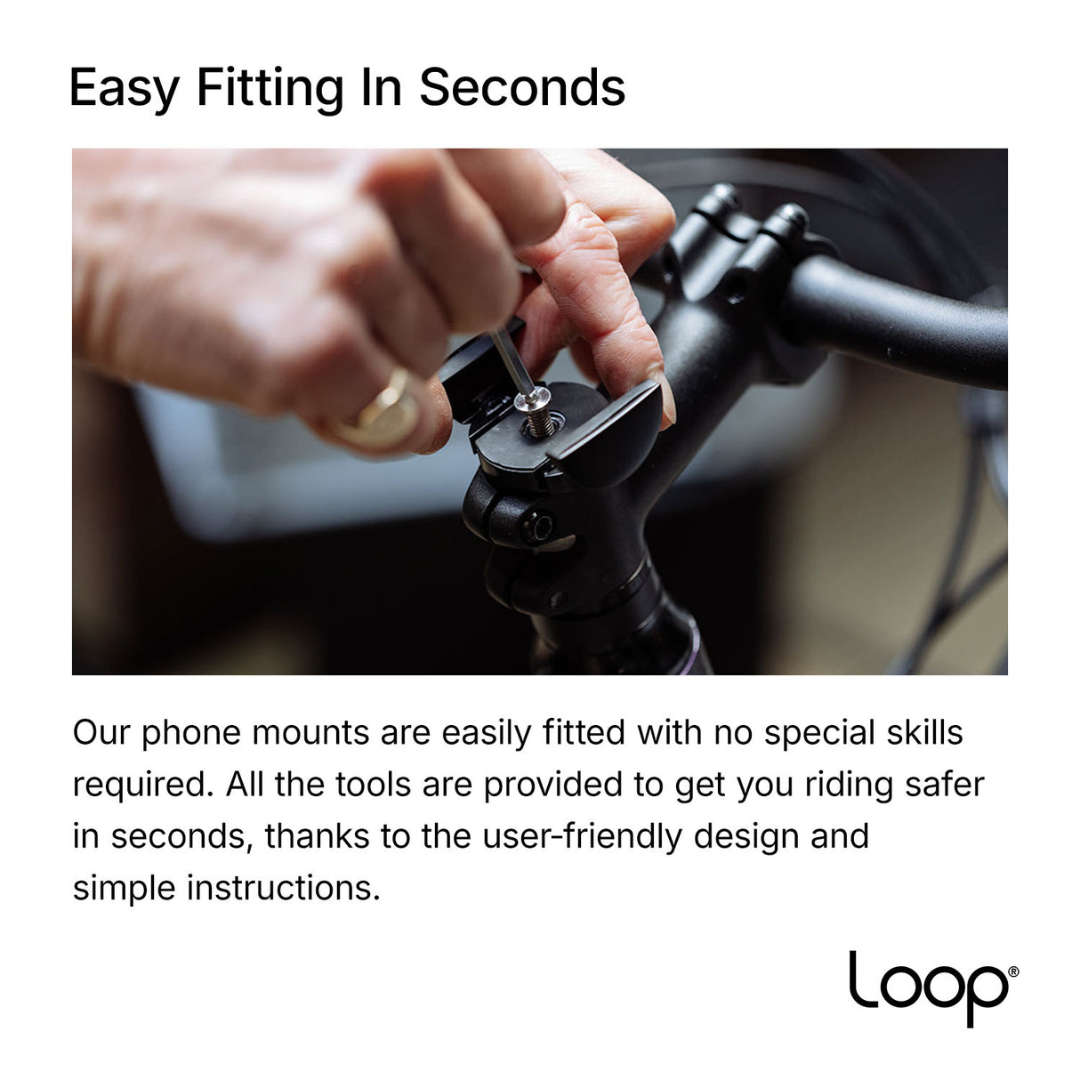 Loop - Micro Mount - Ultra-Compact Stem Cap Phone Mount - ZEITBIKE