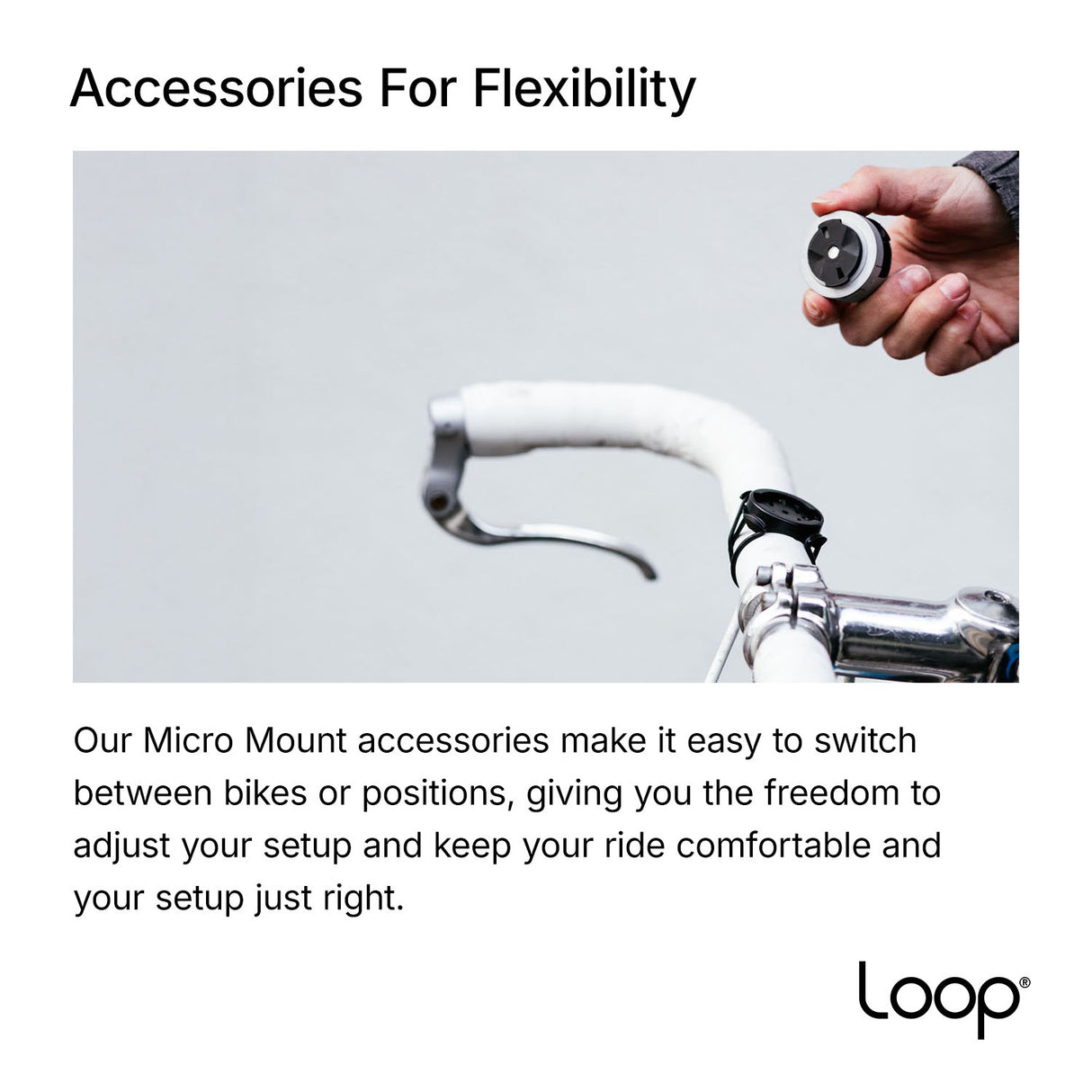 Loop - Micro Mount - Ultra-Compact Stem Cap Phone Mount - ZEITBIKE