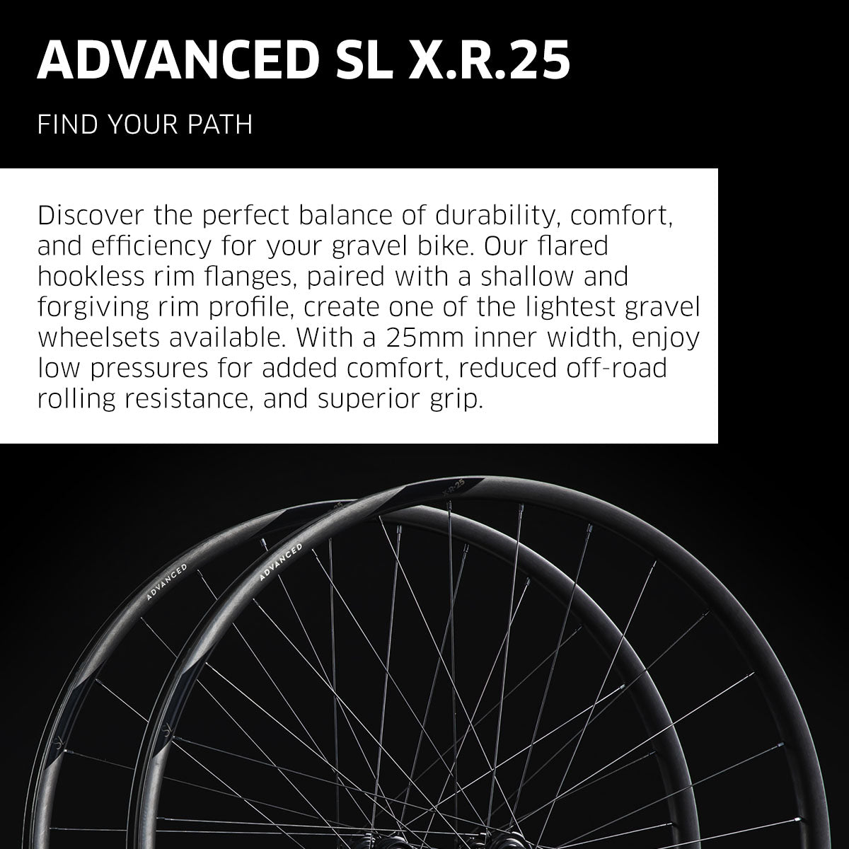 NEWMEN Wheelset - Advanced SL X.R.25 | Gravel, Cyclocross