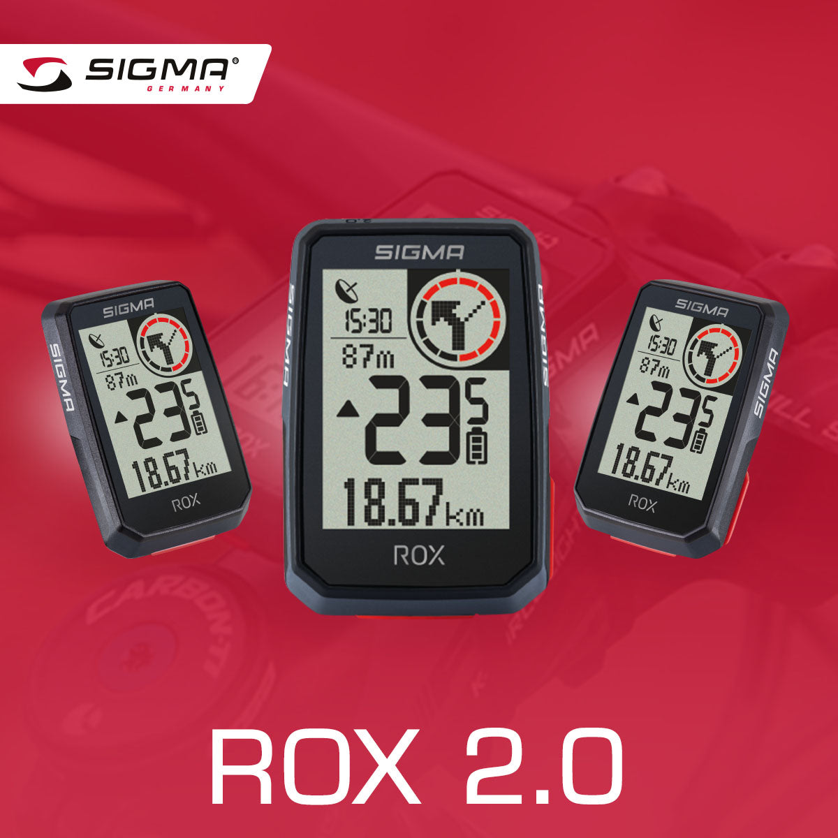 SIGMA GPS Bike Computer - ROX 2.0 Black