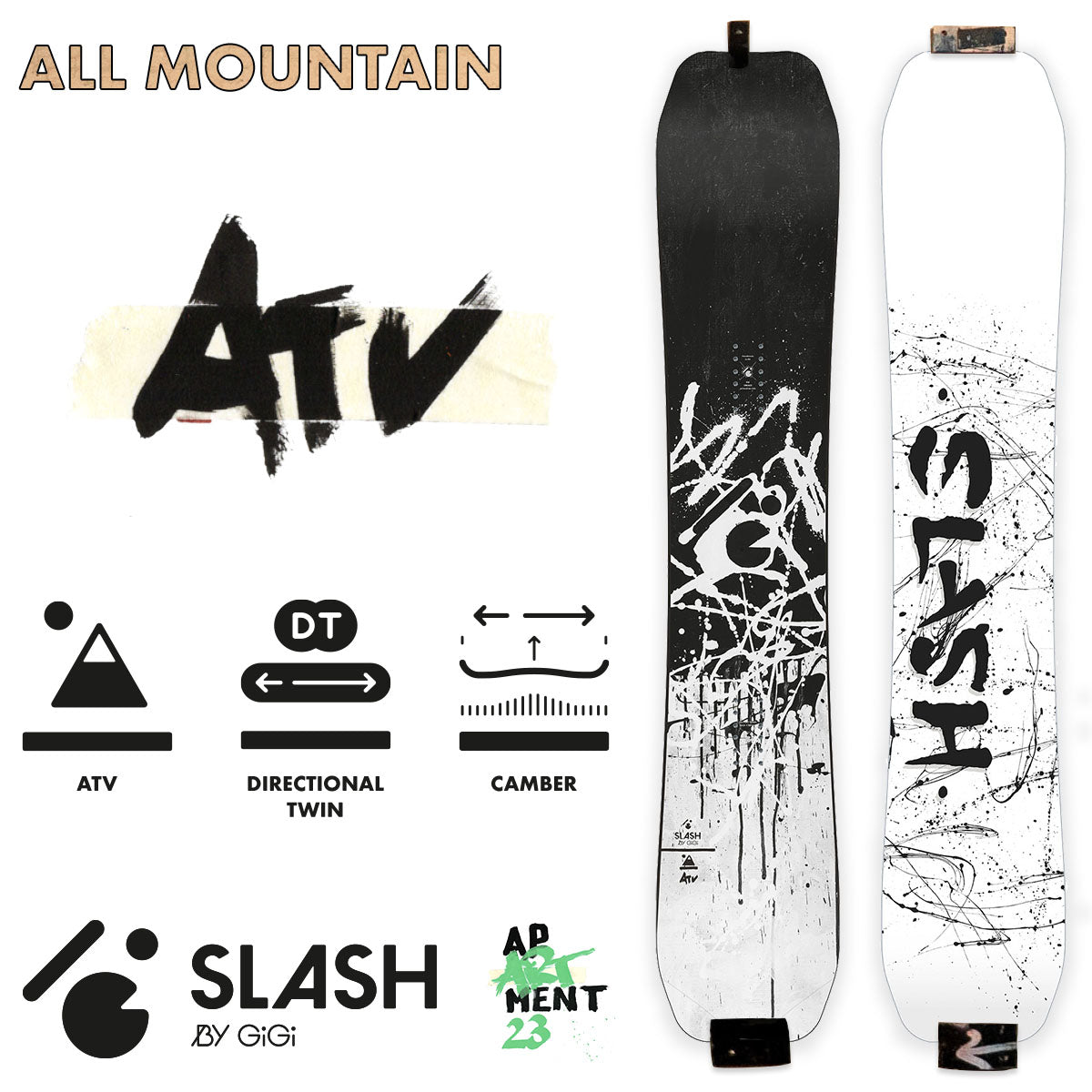 Slash by GiGi - ATV Snowboard - Blank (TopART)