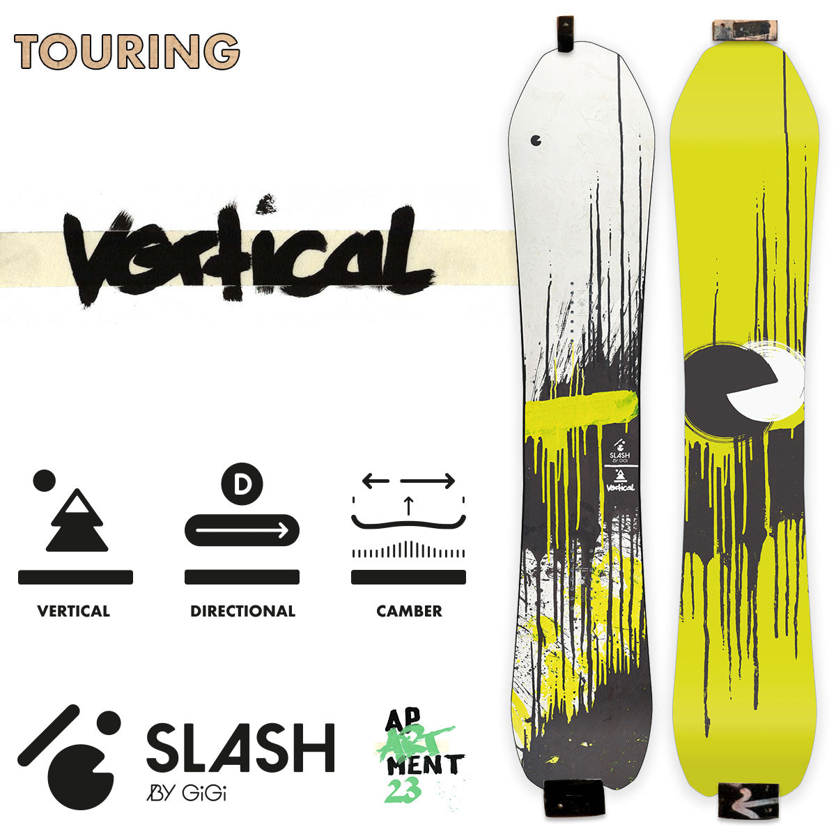 Slash by GiGi - Vertical Snowboard - Blank (TopArt)