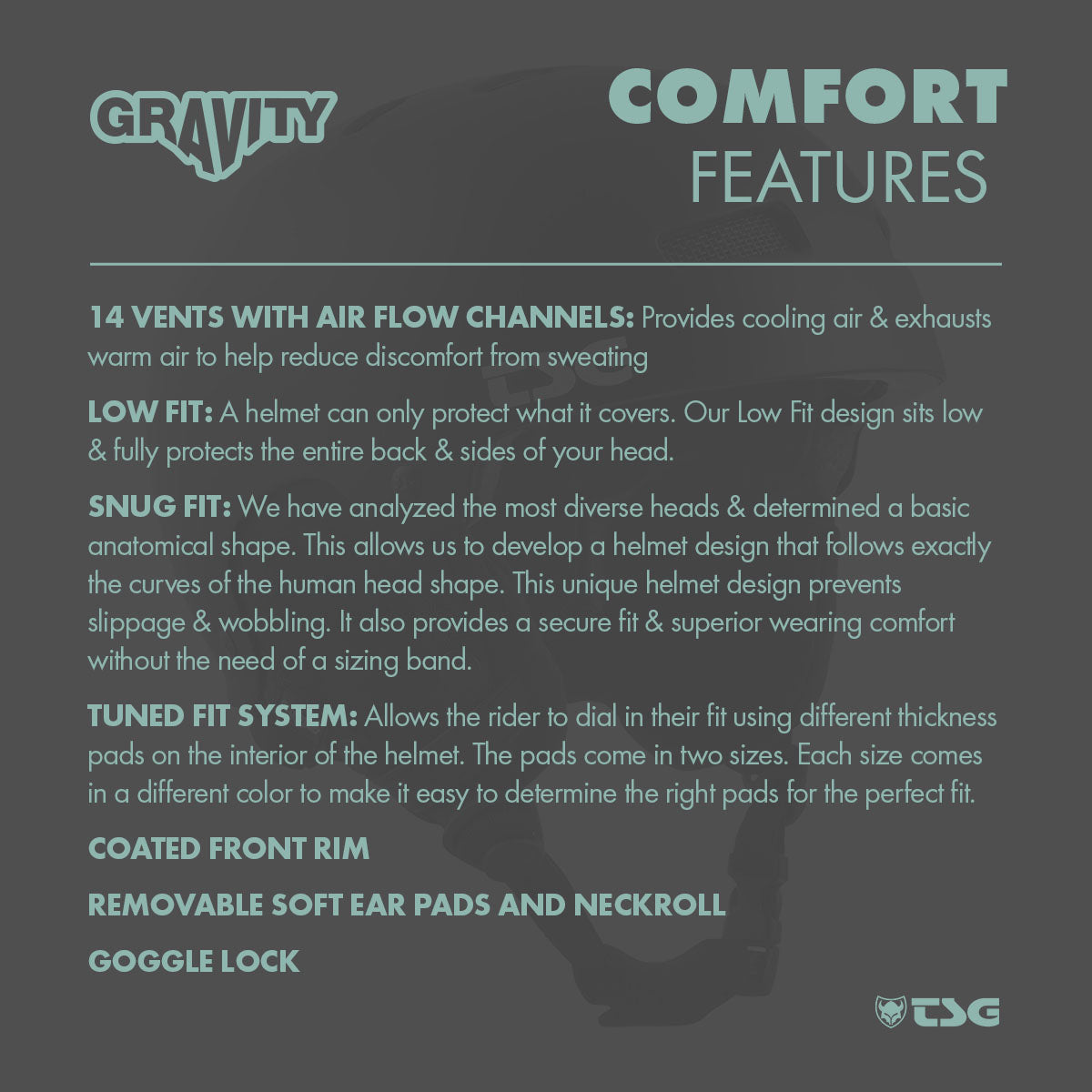 TSG - Ski/Snowboard Helmet - Gravity Asian Fit