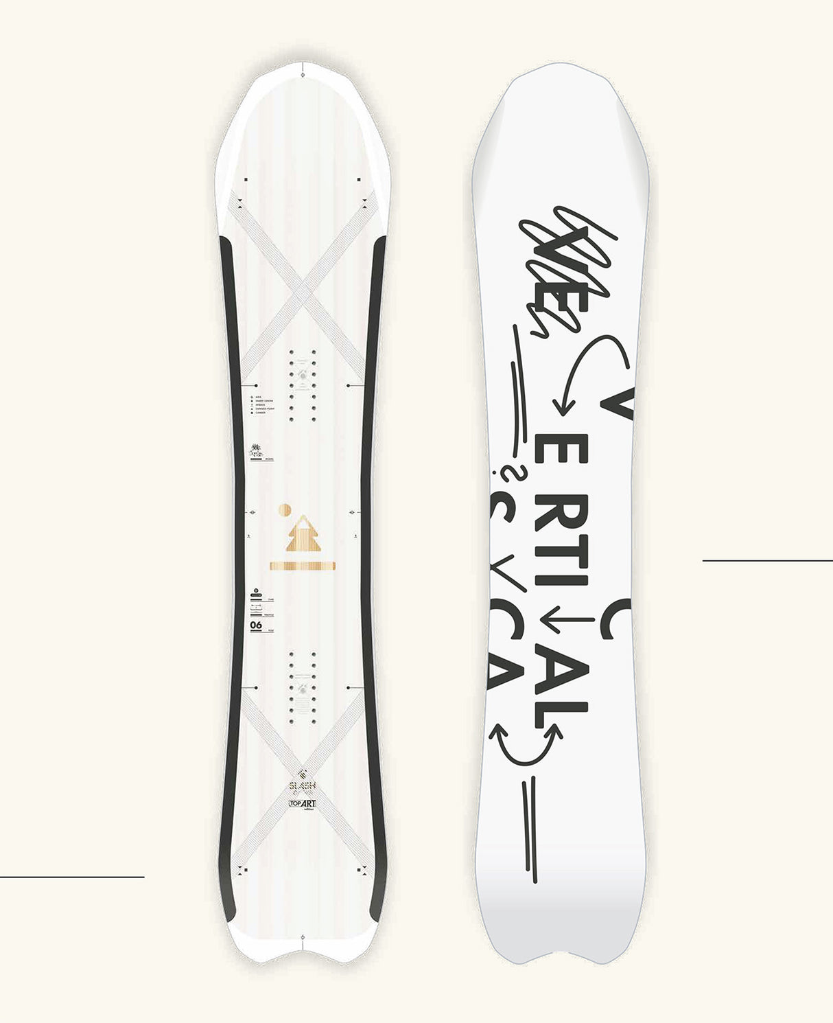 Slash by GiGi - Vertical Snowboard - Blank (TopArt)