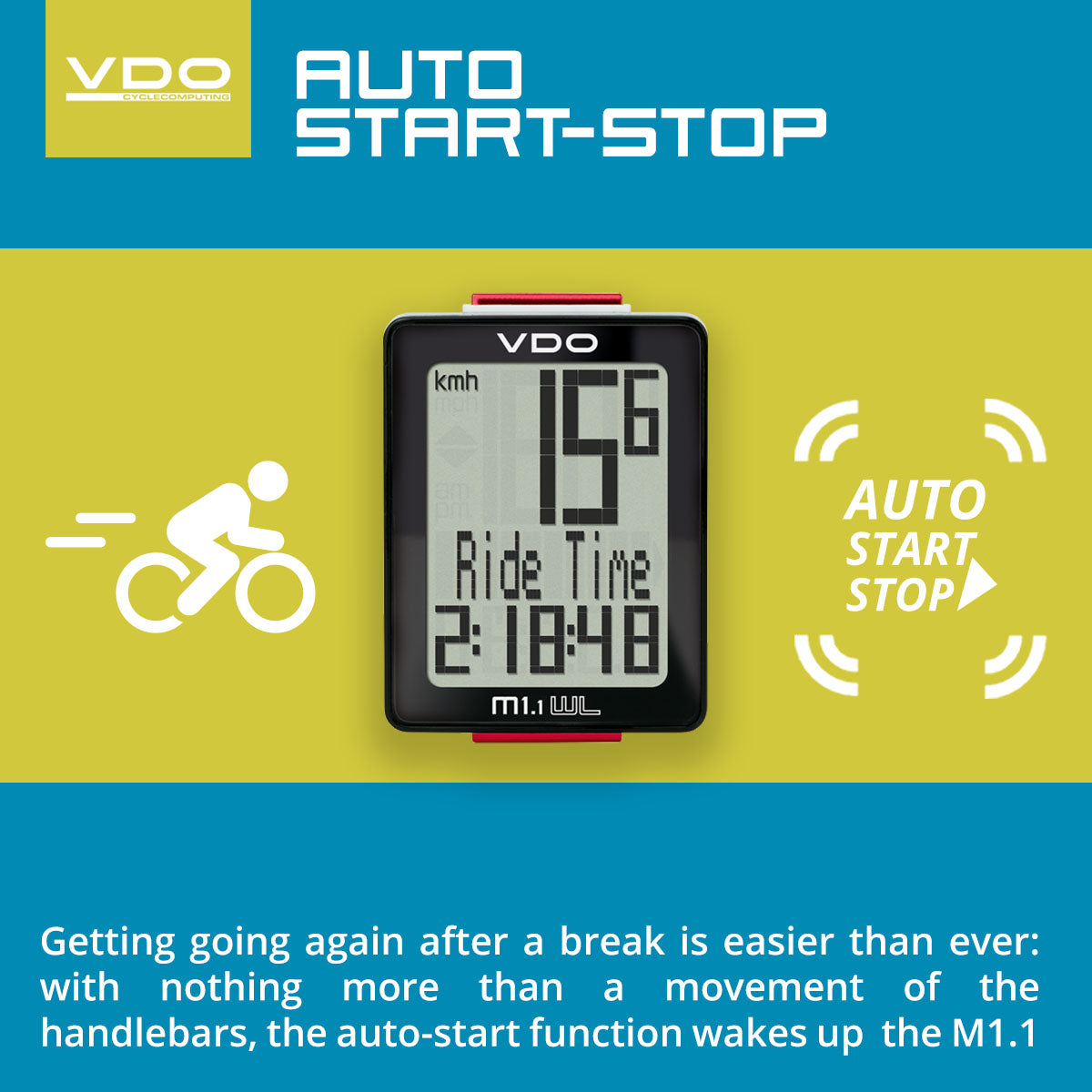 VDO Bicycle Computer M1.1 (Wireless) - ZEITBIKE