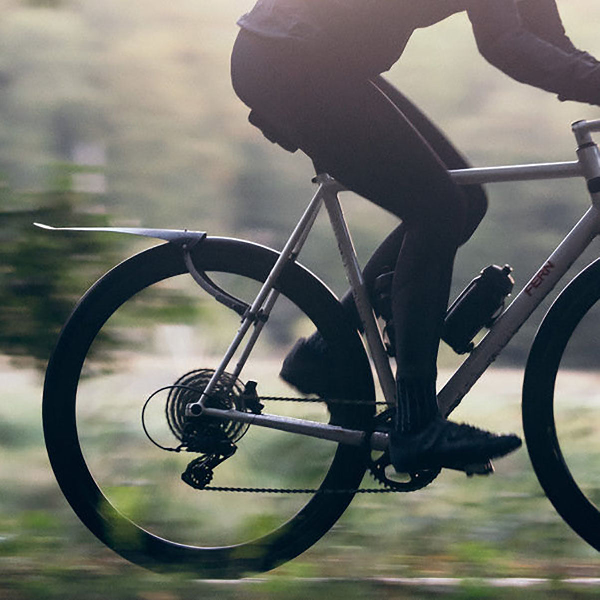 Ass Savers Win Wing Road Rear Mudguard w/ Grey Wishbone