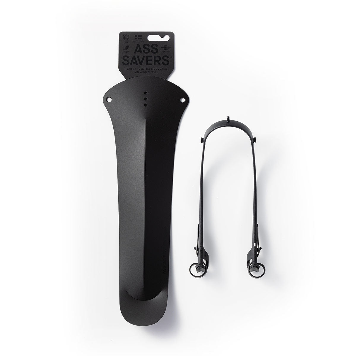 Ass Savers Win Wing 2 Gravel Rear Mudguard w/ Black Wishbone