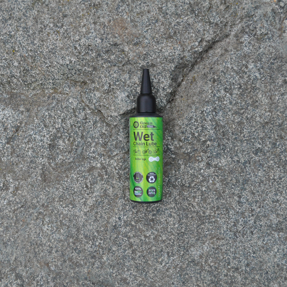 Green oil wet chain top