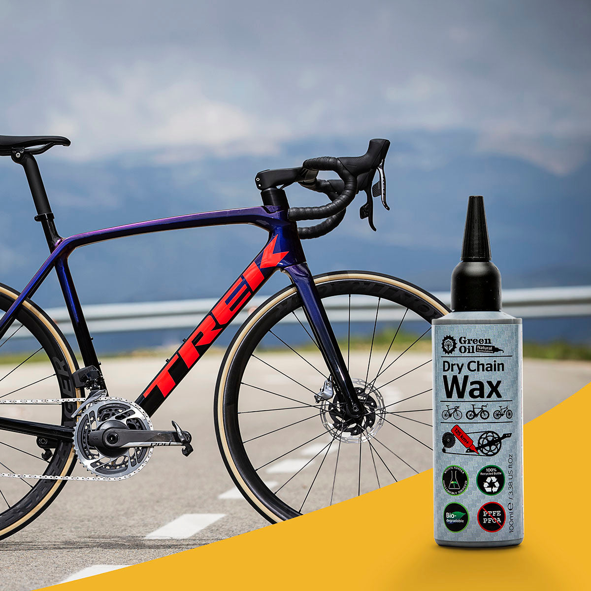 Green Oil - Dry Chain Wax - Dry Conditions - 100ml - ZEITBIKE