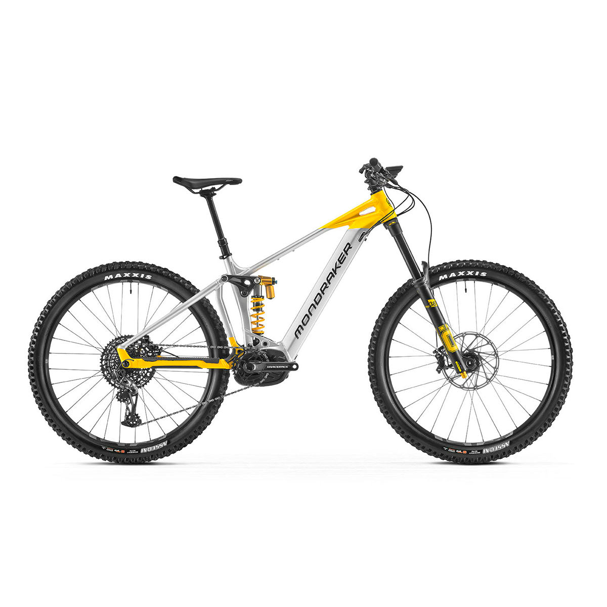USED - Mondraker - LEVEL RR 29 Bike - Silver-Ohlins Yellow (e- MTB SUPER ENDURO)