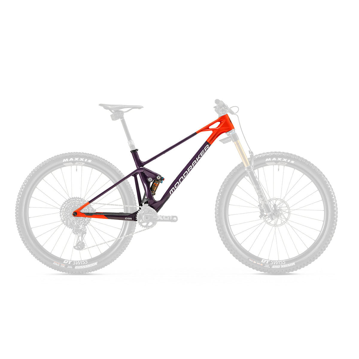 Mondraker - Raze Carbon RR SL Frame Kit - Deep Purple-Flame Red (Trail)