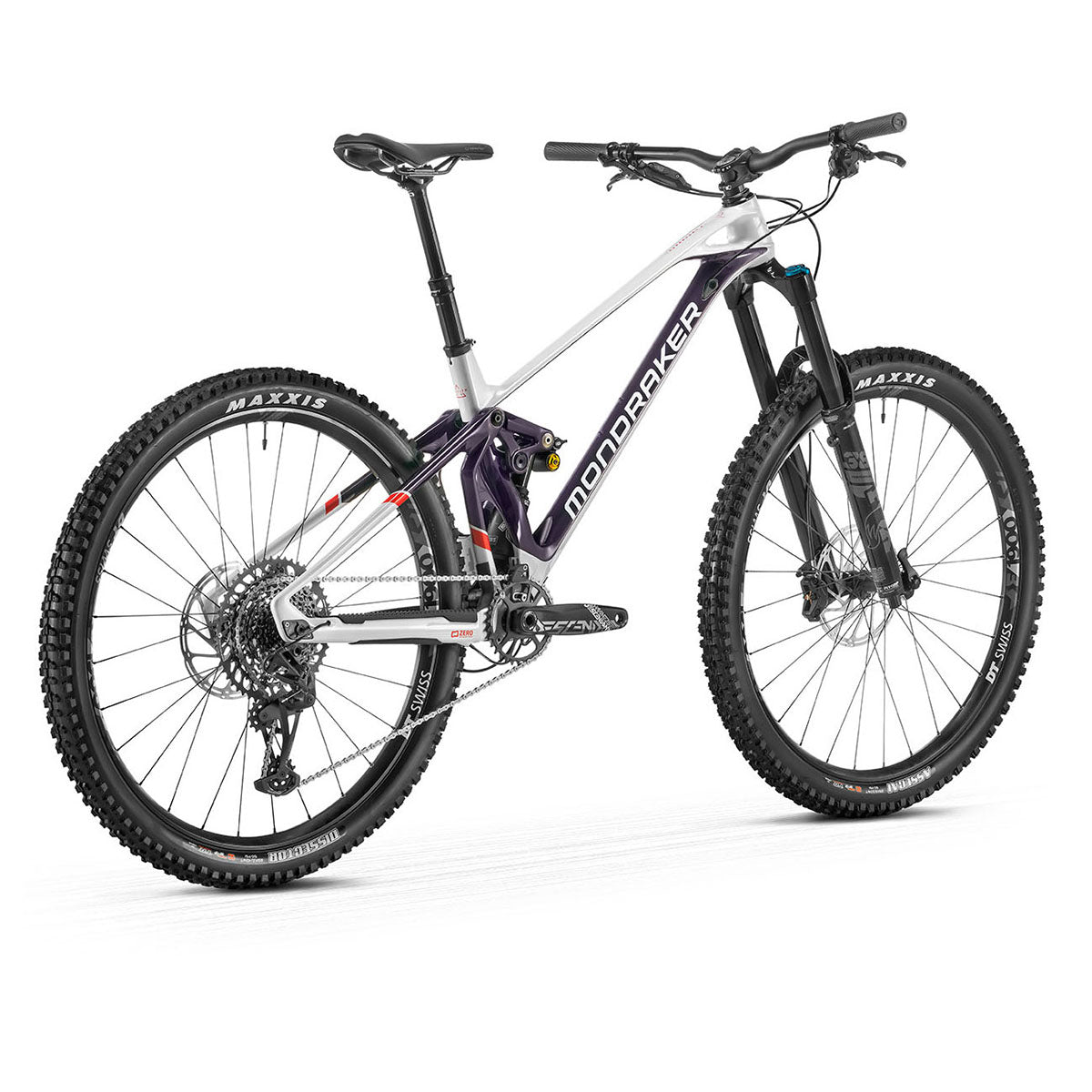 Mondraker - SUPERFOXY CARBON R Bike - Dirty White-Deep Purple-Flame Red (SUPER ENDURO)