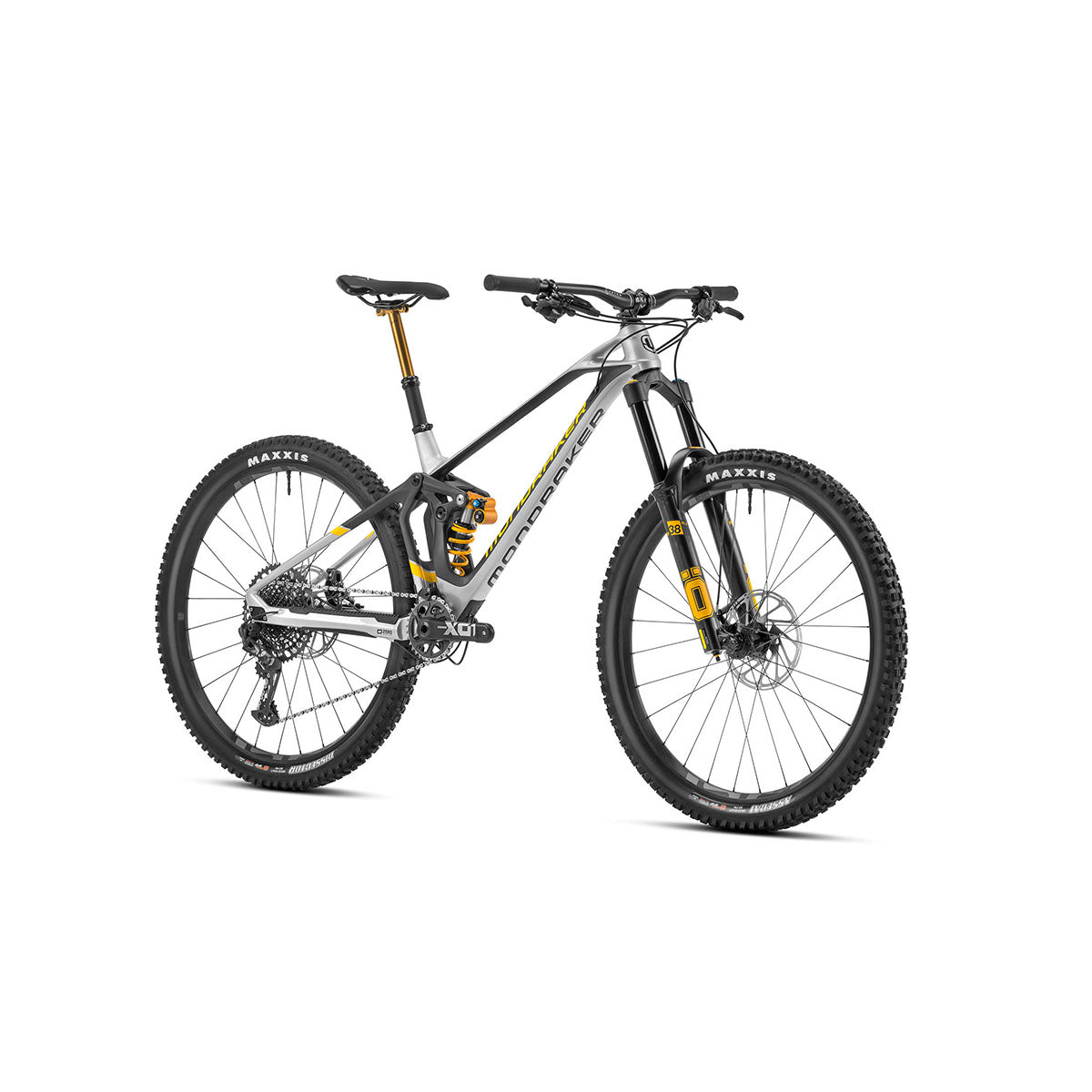 Mondraker - SUPERFOXY CARBON RR Bike - Silver/Carbon/Yellow (SUPER ENDURO)