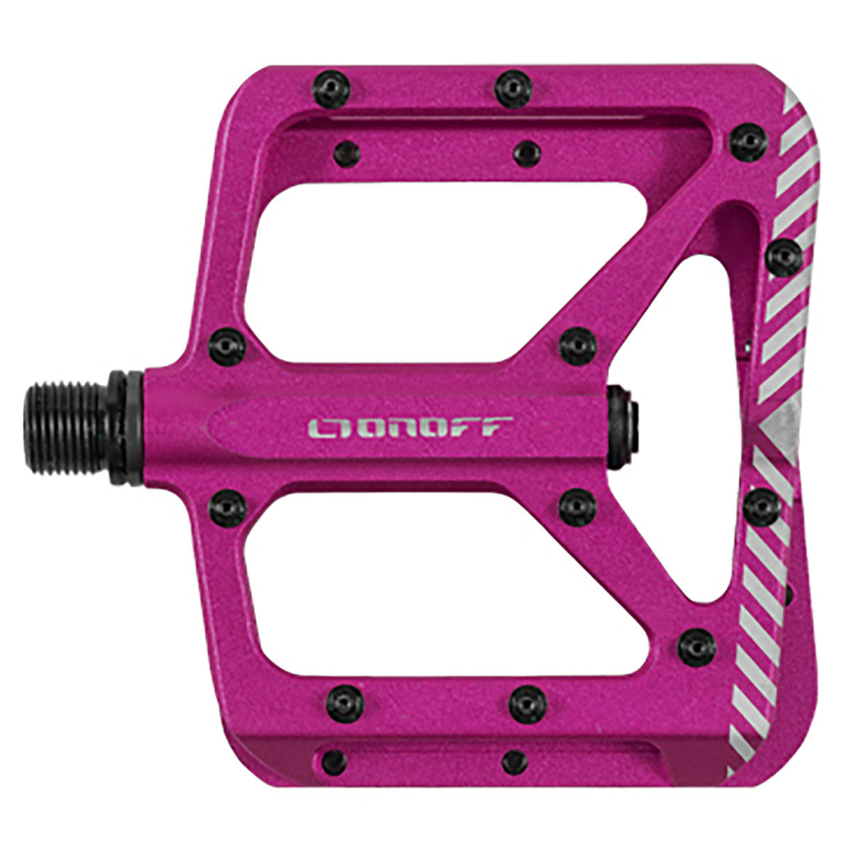 ONOFF - SHIELD V2 MTB PEDALS (Anthracite / Fuchsia / Blue)