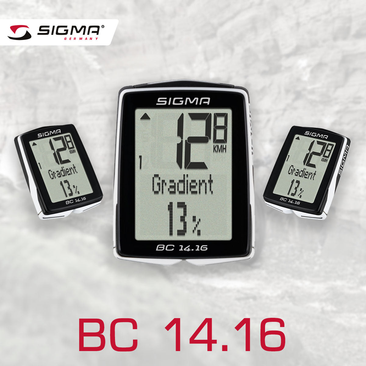 SIGMA Bicycle Computer - BC 14.16, Wired - ZEITBIKE