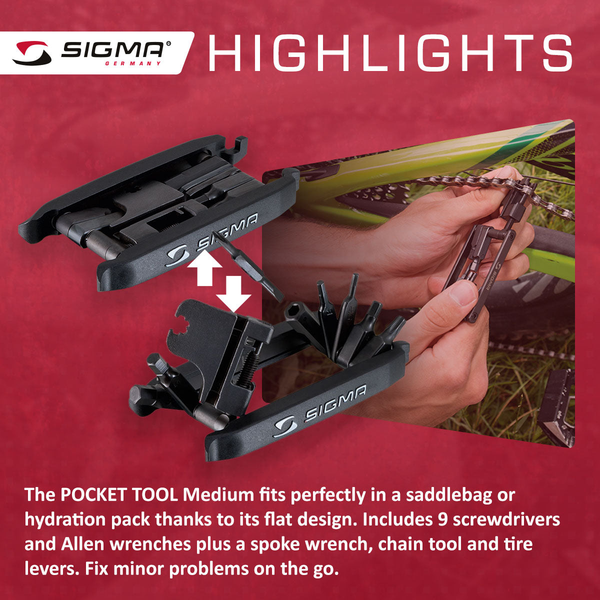 SIGMA Tools - POCKET TOOL MEDIUM - ZEITBIKE