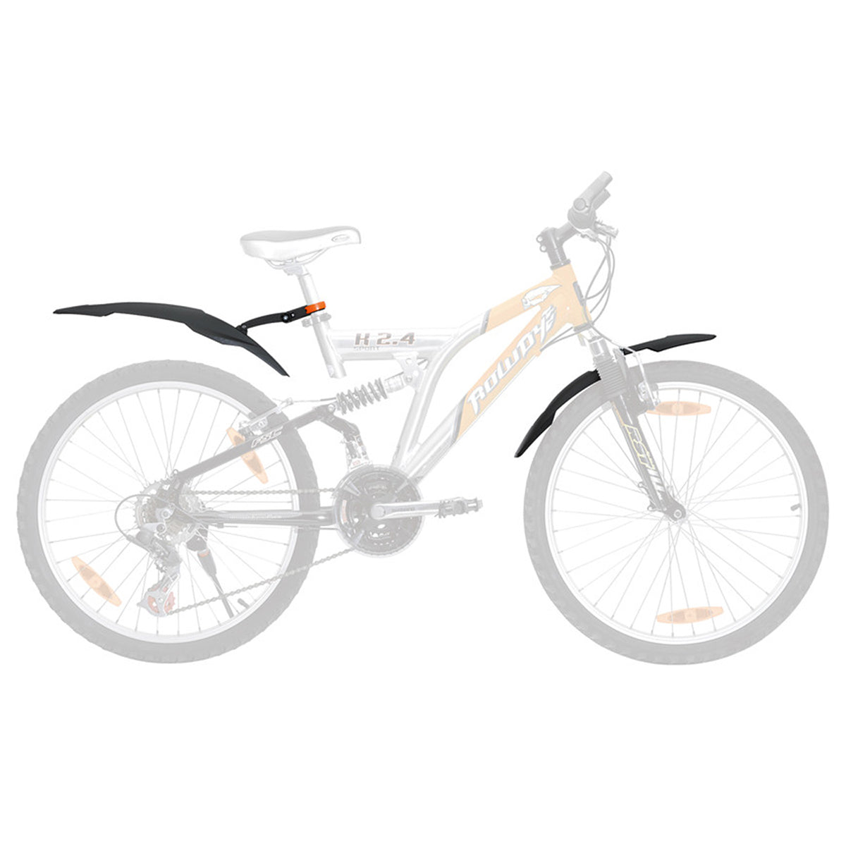 SKS - Bike Fender Set - Rowdy - Black - ZEITBIKE