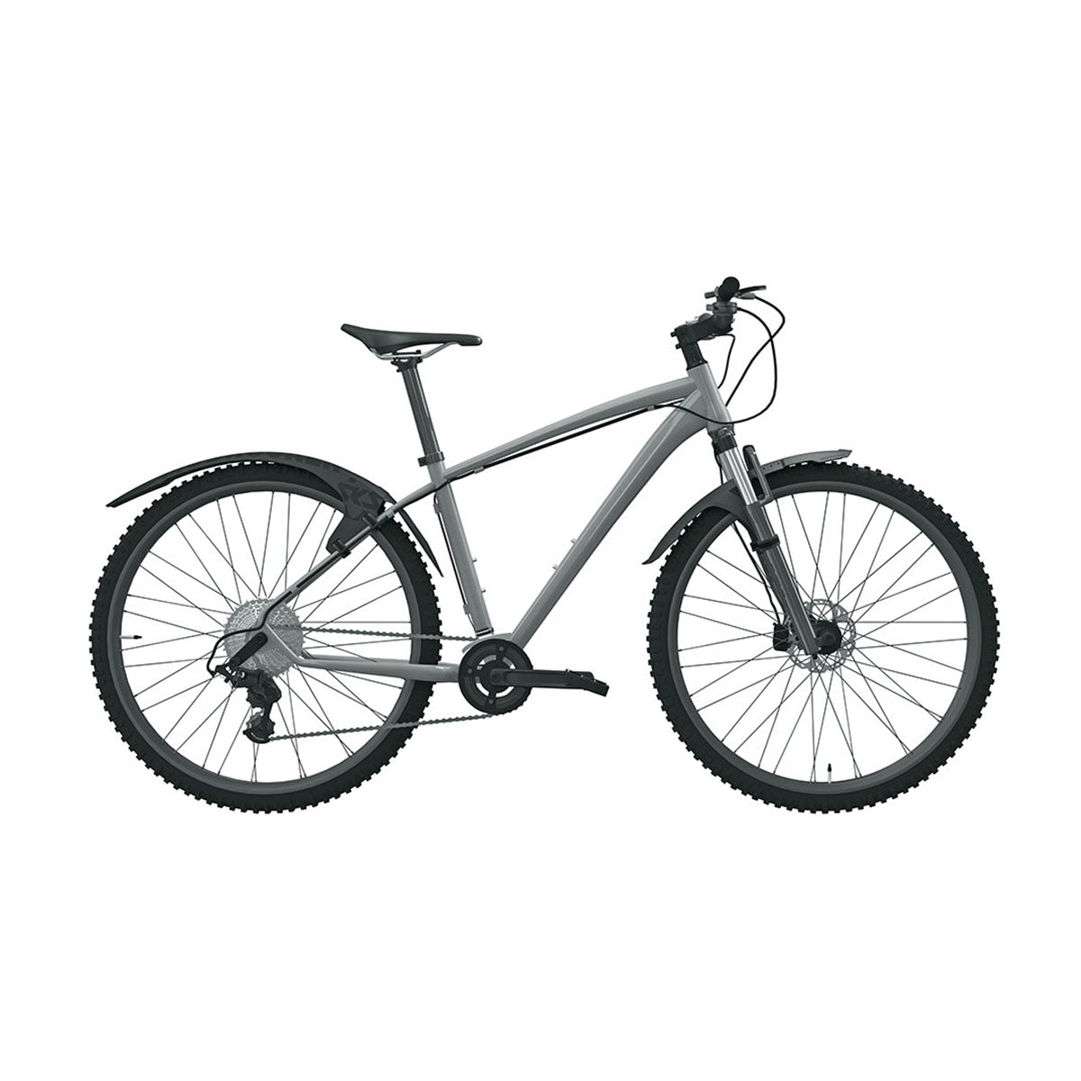 SKS - Bike Rear Fender - Mudrocker - Black, 27.5" To 29", 59-76mm/2.2"-3"