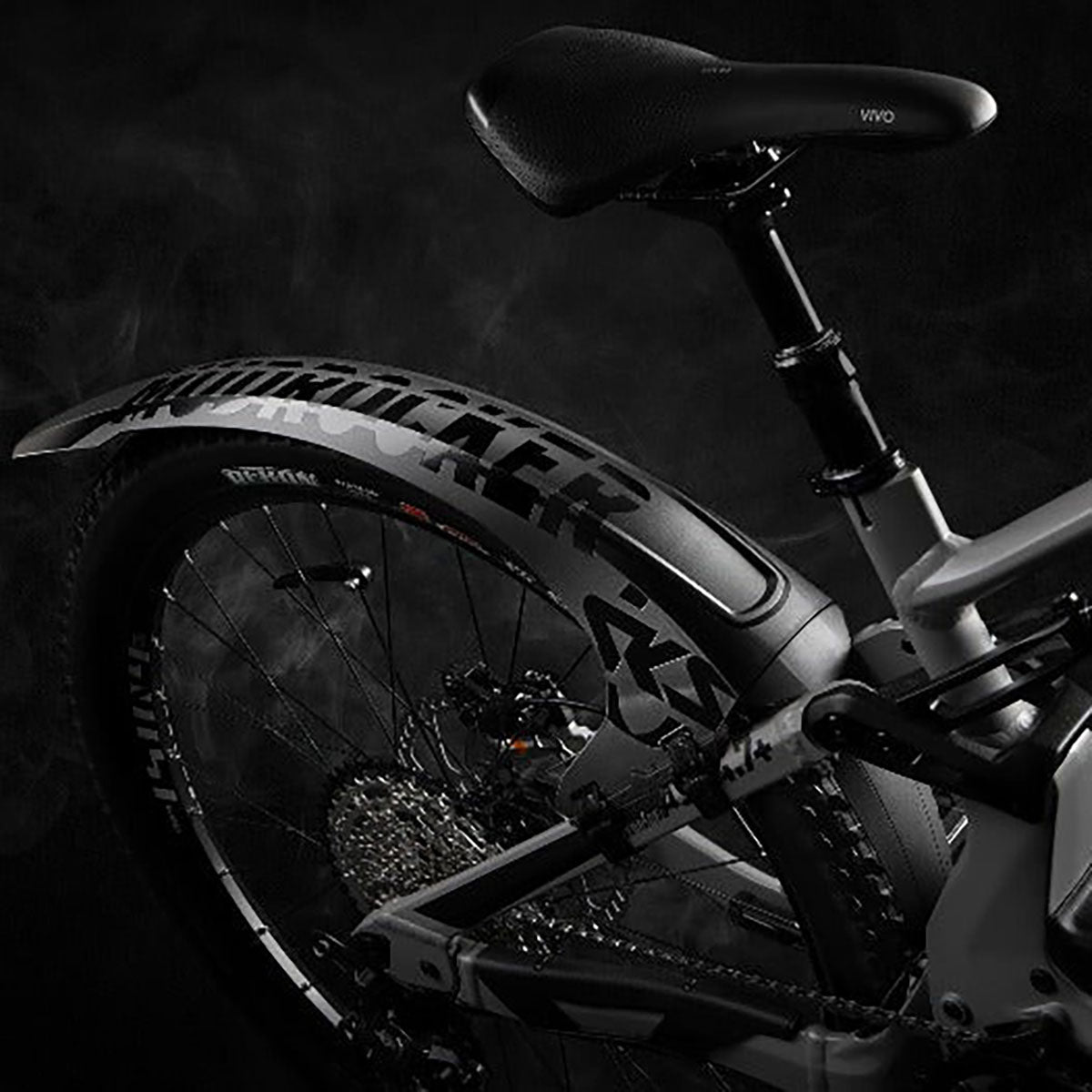 SKS - Bike Rear Fender - Mudrocker - Black, 27.5" To 29", 59-76mm/2.2"-3"