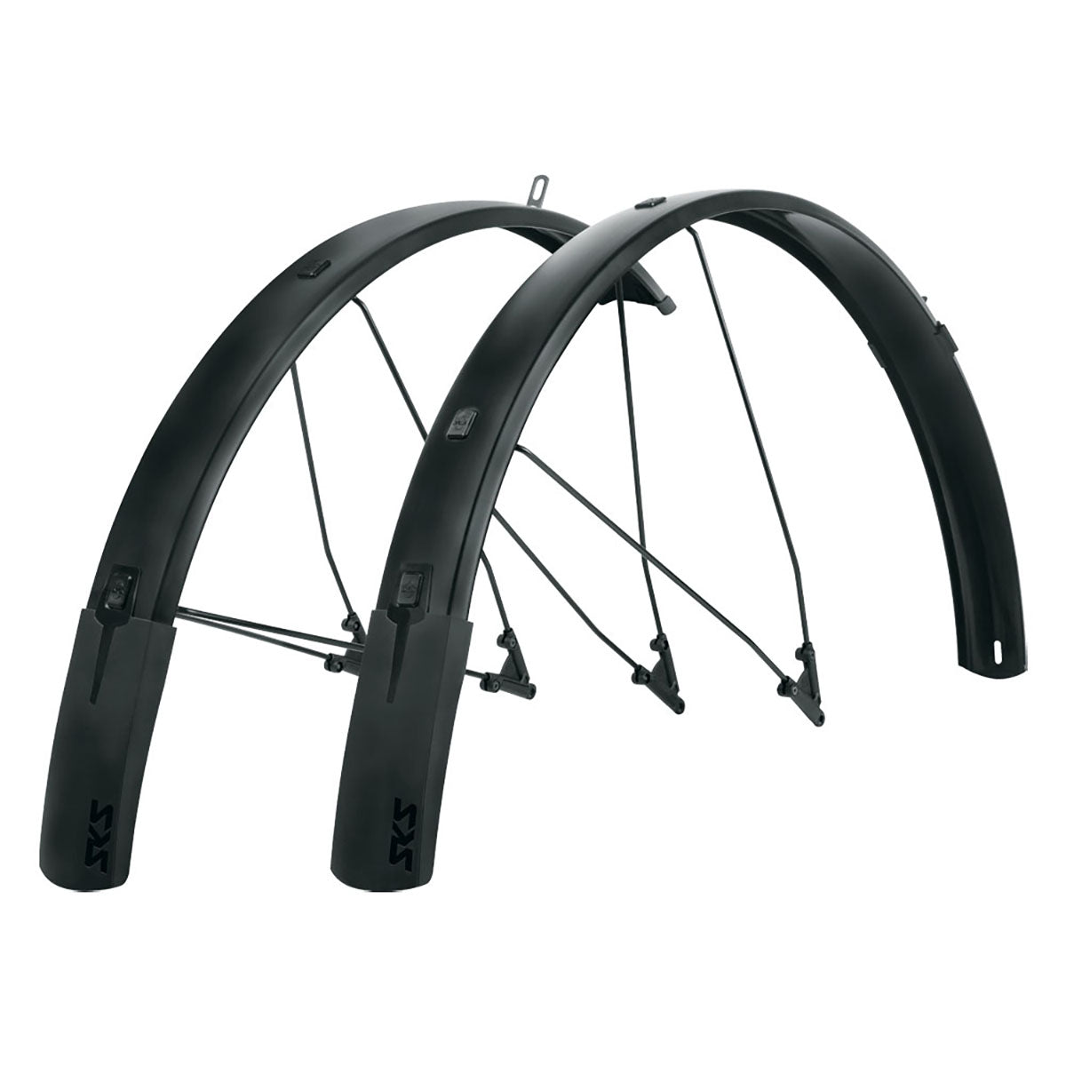 SKS - Bike Mudguard Set, Bluemels Style B65 Matte Black, 27.5/29/700x1.75-2.25