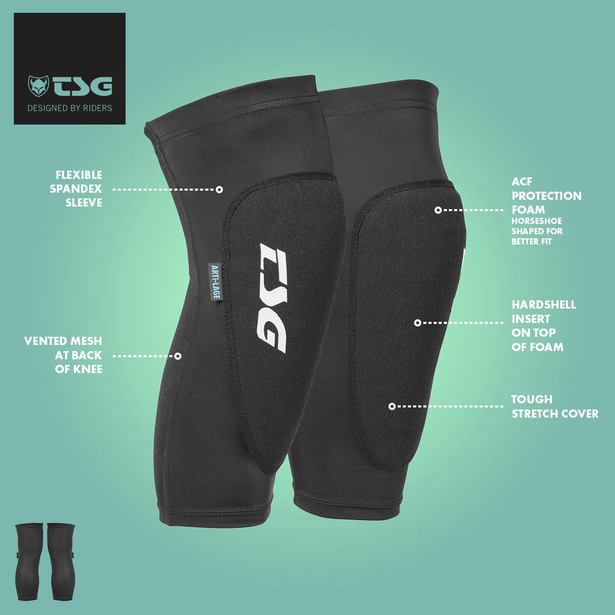 TSG - Knee-Sleeve 2nd Skin A 2.0 - ZEITBIKE