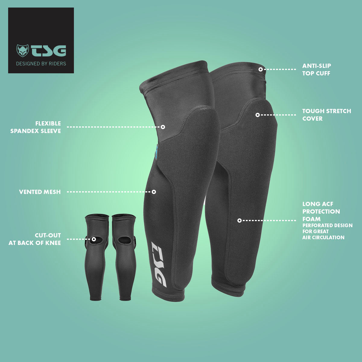 TSG - Knee-Sleeve Dermis Pro A - Black