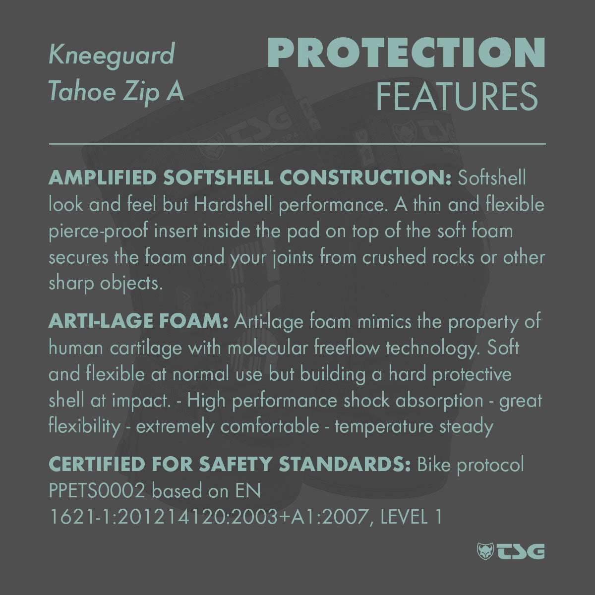 TSG - Kneeguard Tahoe Zip A