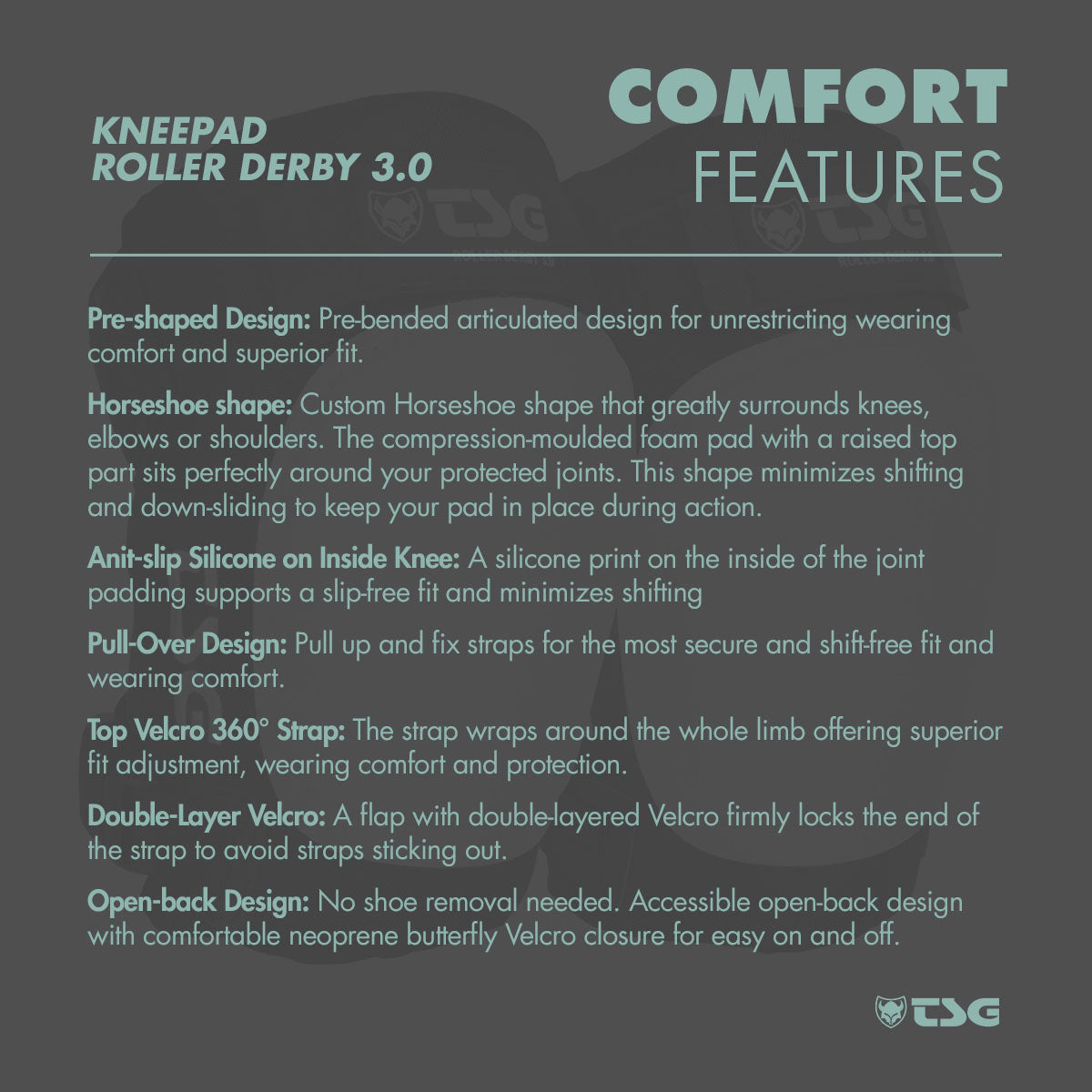 TSG - Kneepad Roller Derby 3.0 - ZEITBIKE