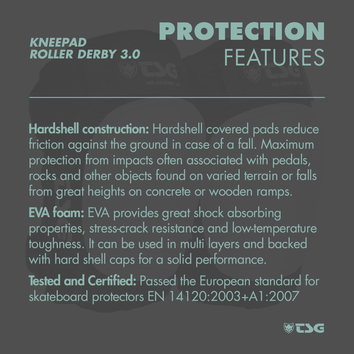 TSG - Kneepad Roller Derby 3.0 - ZEITBIKE