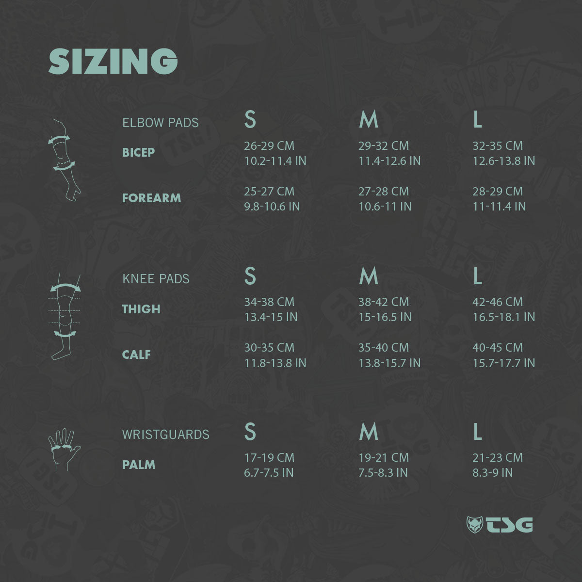 TSG - Basic-Set - Black (Skate Pad Set)