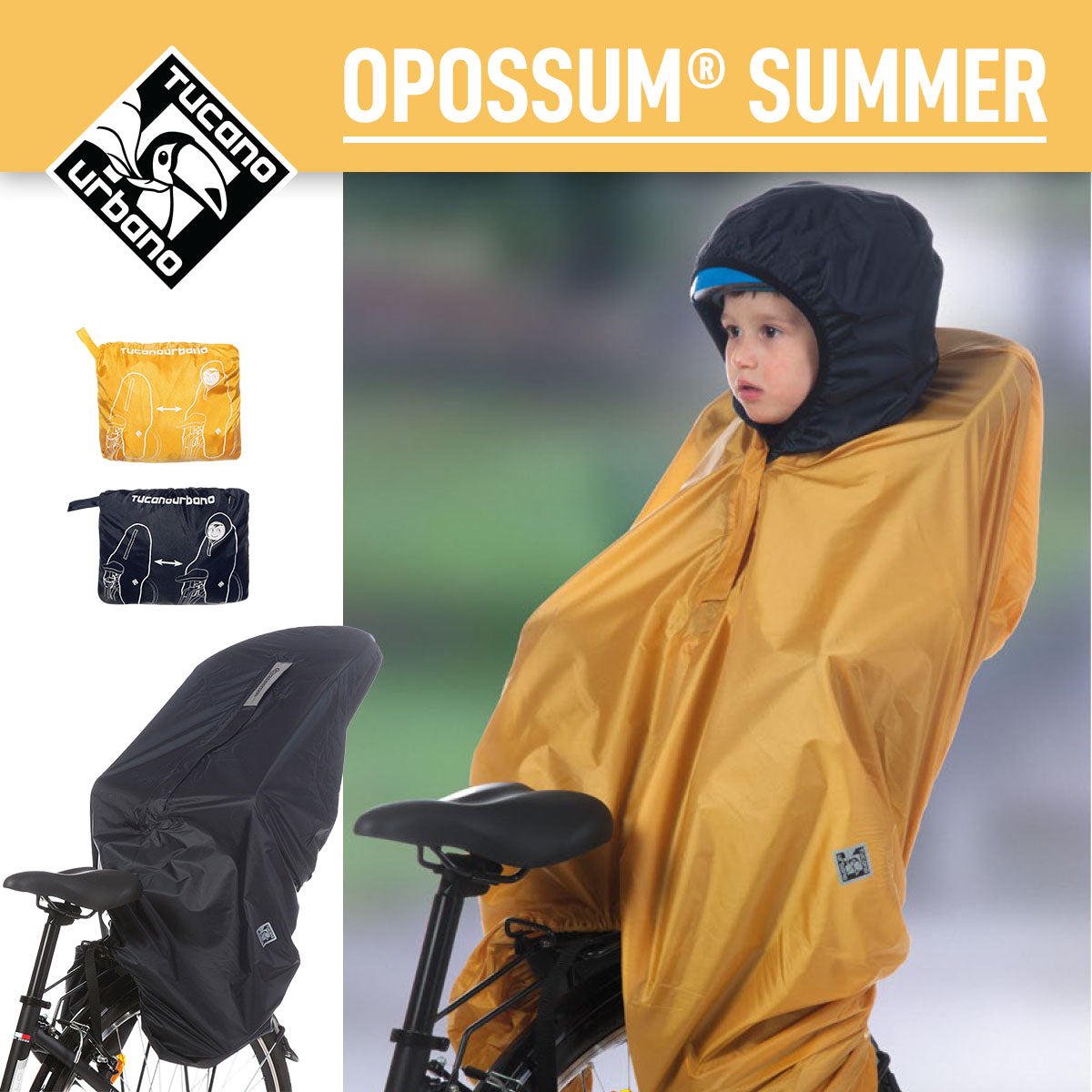 Tucano Urbano - Rear Bike Seat Cover - OPOSSUM® SUMMER
