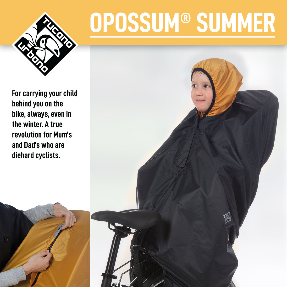 Tucano Urbano - Rear Bike Seat Cover - OPOSSUM® SUMMER