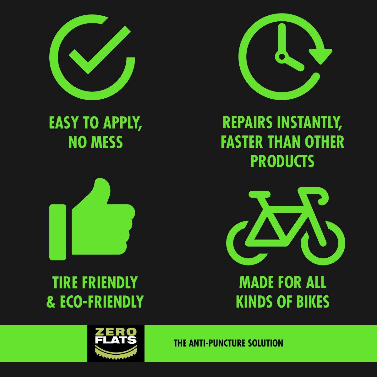 ZeroFlats Anti-puncture Sealant (250 ml) - ZEITBIKE