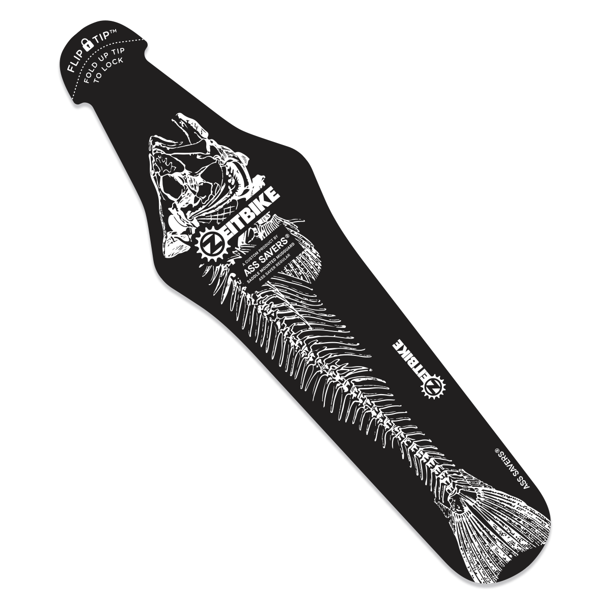 ZEITBIKE Fishbone for Alley Cats - Rain Fender - Ass Savers G4 w FlipTip - Quick Mudguard - ZEITBIKE