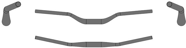 Ergotec Riser Bar 50 i (35.0, GW780, GL210, GH50, 12° | Black Sandblasted)