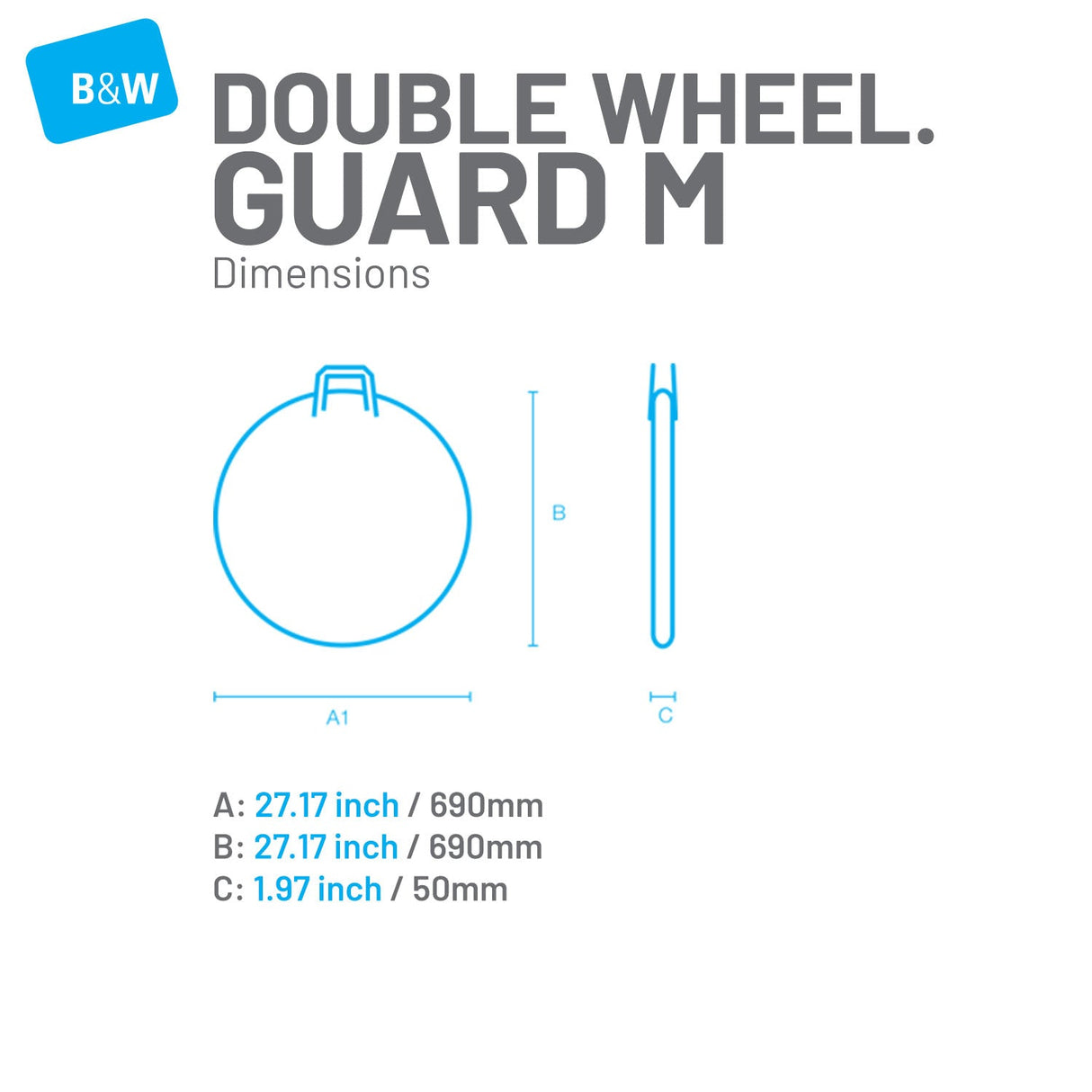 B&W Transport Bag - Double Wheelguard