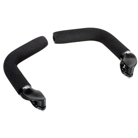 Ergotec Bar Ends EVO Touring (Size L, 15°/360° adjustable | Black Sandblasted/Black) - ZEITBIKE
