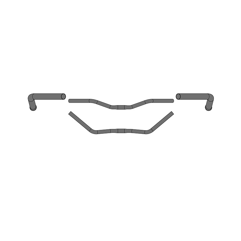 Ergotec Handlebar City-Cruiser (25.4, GW635, GL190, GH41, 42° | Alu Look | MAS-Nb 1,2mm)