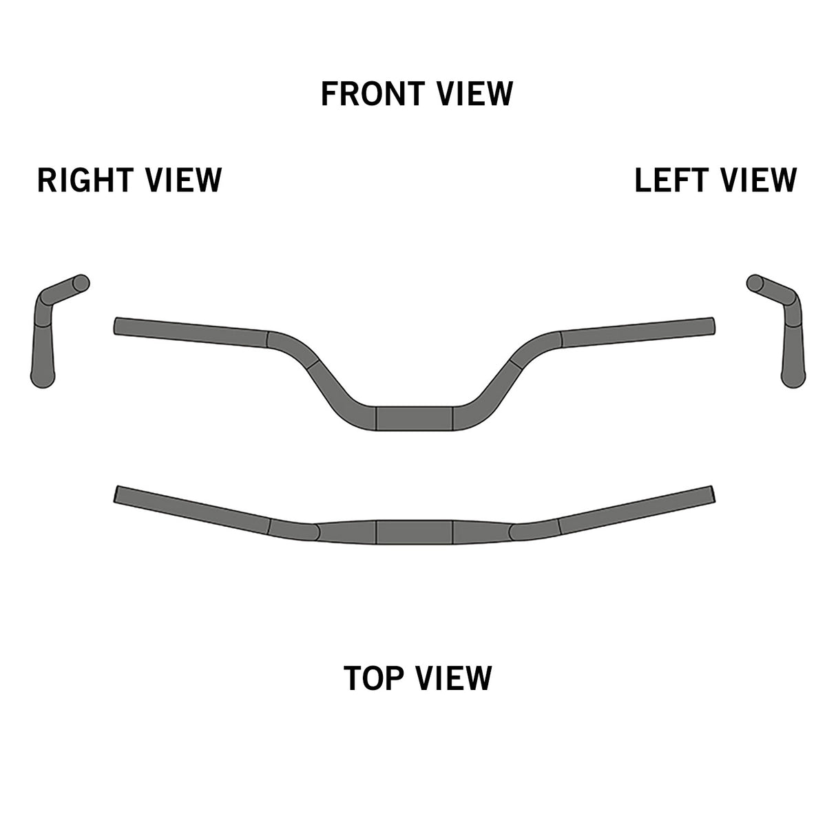 Ergotec Riser Bar 100 (31.8, GW780, GL205, GH100, 12° | Black Sandblasted) - ZEITBIKE