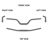 Ergotec Riser Bar 100 (31.8, GW780, GL205, GH100, 12° | Black Sandblasted) - ZEITBIKE