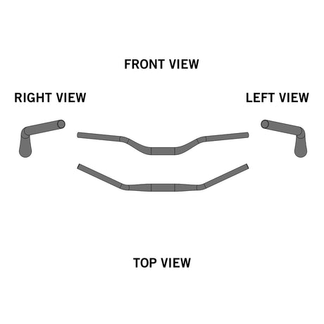 Ergotec - Riser Bar 50 Comfort - 31.8 mm - Black Sandblasted - Handlebar - ZEITBIKE