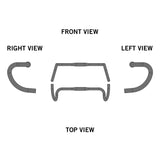 Ergotec Handlebar Randonneur (31.8, GW420mm/490mm, 0, 16° | Black Sandblasted)