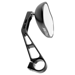 Ergotec Mirror M-88 (shortarm, small Mirror | Black Sandblasted) - ZEITBIKE