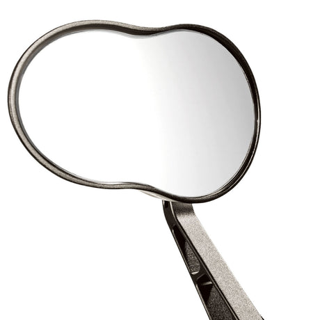 Ergotec Mirror M-99 (shortarm, big Mirror | Black Sandblasted) - ZEITBIKE