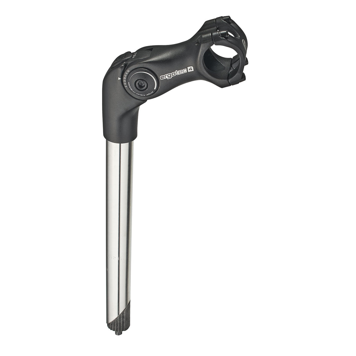 Ergotec Stem Octopus 2 Tube (Shaft 25.4/31.8, 300/90mm | Silver/Black Sandblasted)