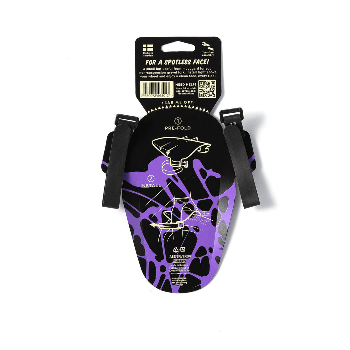 ASS SAVERS - Mudder Mini - Front Fender, 32-55mm - ZEITBIKE