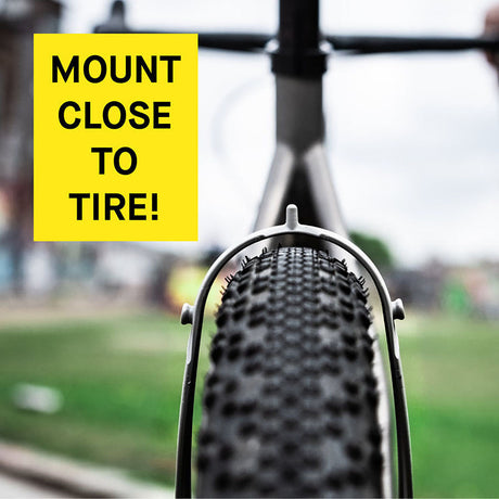 Ass Savers Win Wing 2 Gravel Rear Mudguard w/ Black Wishbone - ZEITBIKE